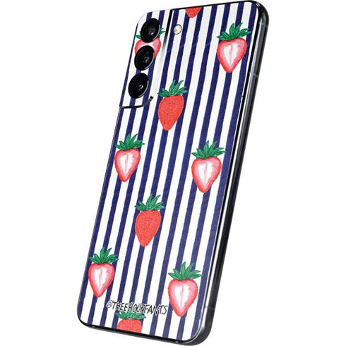 Bouffants and Broken Hearts Strawberries and Stripes Galaxy S22 Plus Skin